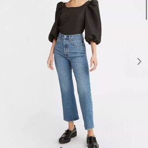 Levi’s ribcage crop boot jeans size 26